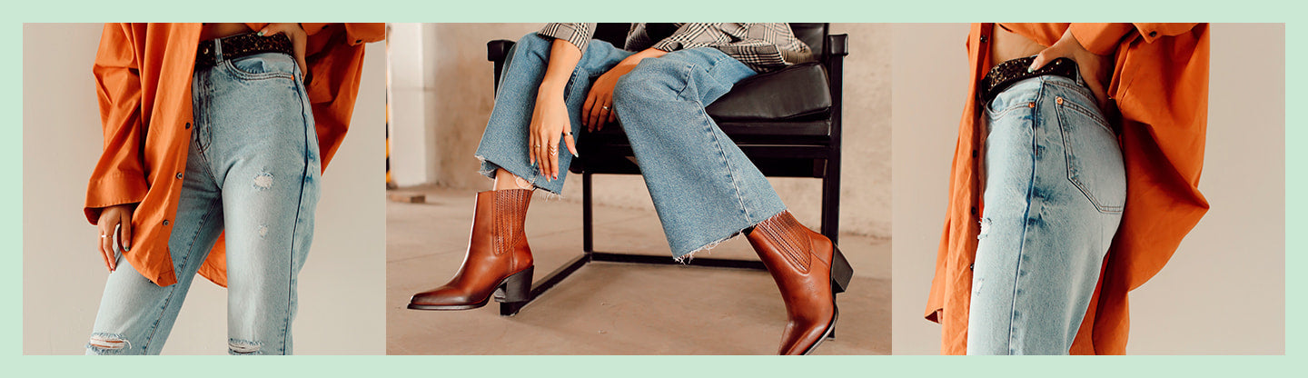 Cómo elegir un outfit con botines de tacón grueso y jeans
