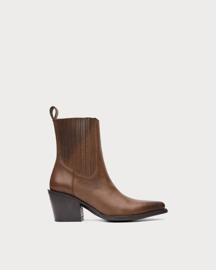 botines de piel mujer