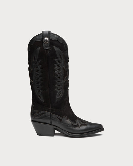 botas negras largas mujer